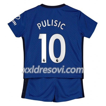 Chelsea Christian Pulisic 10 Domaći Dječji Komplet Dresovi za Nogomet 2020-2021 (+ kratke hlače)